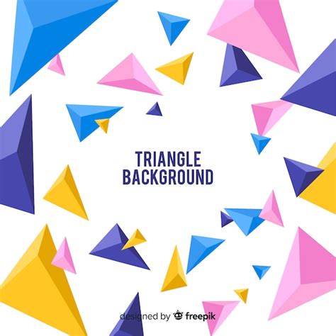 Sfondo del triangolo | Vettore Gratis