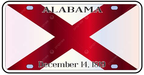 Alabama License Plate Flag Alabama, Blank, Alabama, Artwork PNG ...