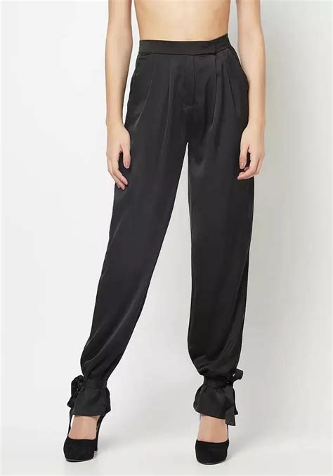 High Waist Casual Trousers - IKI CHIC