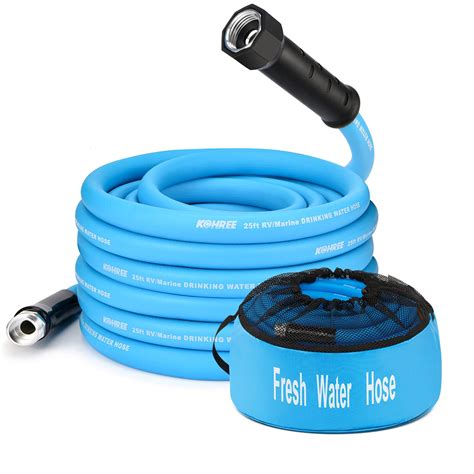 Kohree 25 ft RV Water Hose | Never Kink Fresh Drinking Hose