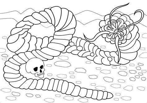 Worm coloring pages - ColoringLib