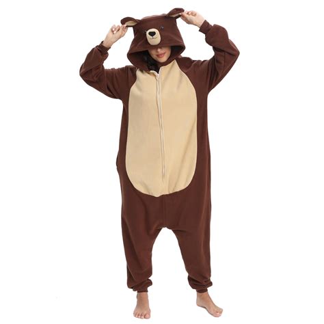 Snapklik.com : Unisex Adult Bear Onesie Costume Halloween Christmas One ...
