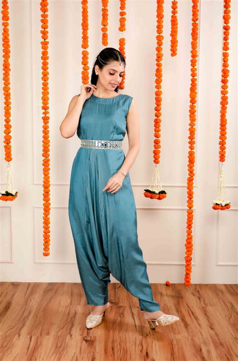 ALLOY - Dhoti Jumpsuit With Embellished Jacket - Ishnya