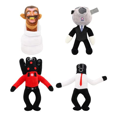 Buy 4PCS Skibidi Toilet Toy Plush,Speakerman Plush,Cameraman Plush 11 ...