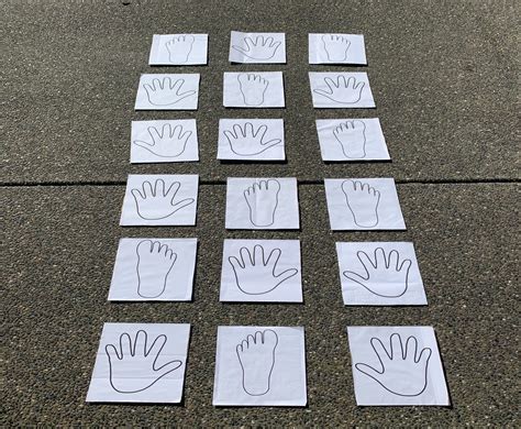 Hand And Footprint Game Printable at Mamie Jones blog