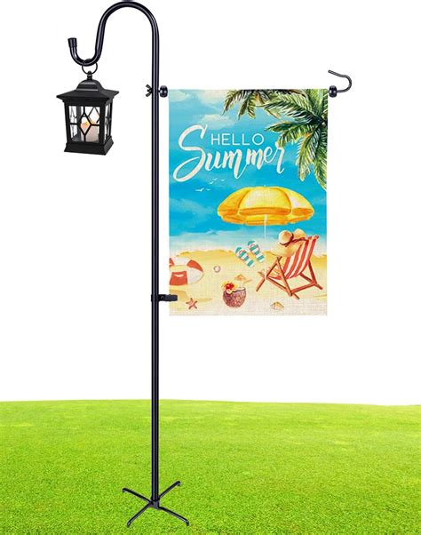 Amazon.com : Garden Flag Holder Stand with Shepherd Hook for 14'' x 20 ...