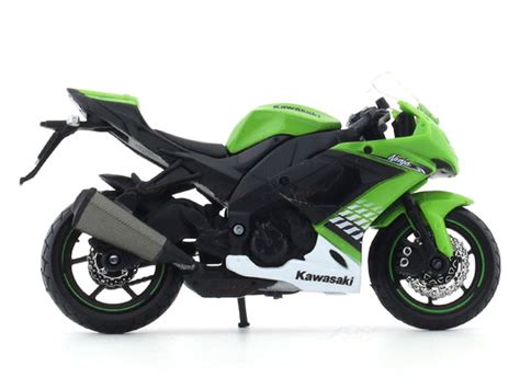 Kawasaki Ninja ZX 10R 1:18 Maisto licensed diecast Scale Model bike ...