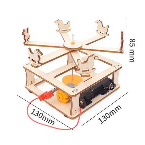 DIY Rotating Carousel STEM Educational Kit with Motor, Gear System and ...