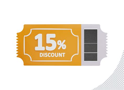15 Percent Discount Card Icon 3d Render Graphic by crop3dbusiness ...