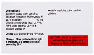 Sitanux 50 Tablet 10 - Uses, Side Effects, Dosage, Price | Truemeds