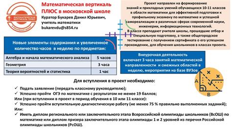 Проекты предпрофессионального образования ГБОУ Школа № 854 ...