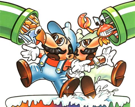 Mario Bros Artwork from the Arcade, Atari and PAL re-release versions