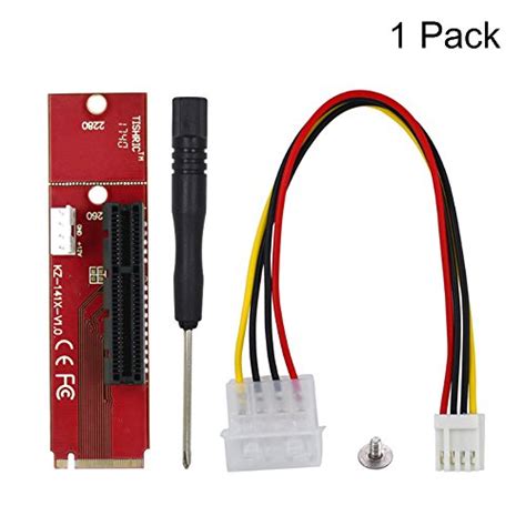 Buy Riser Card Adapter,FOME 1 Pack NGFF M.2 to PCI-E X4 Express Riser ...