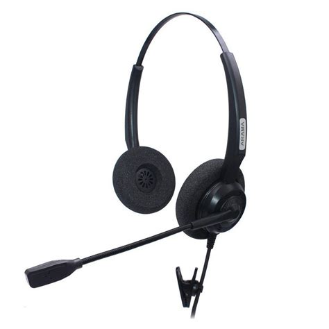 Arama A200D Cell Phone Headset with Noise Canceling Boom Mic and ...