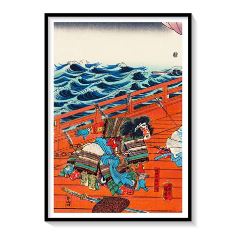 Japanese warrior in battle with arrows: Buy Japanese Painting & Art ...