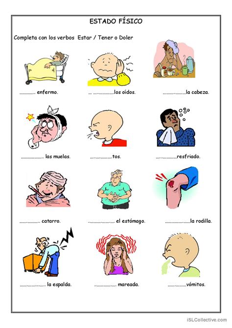 ESTADO FÍSICO comprensión lector…: English ESL worksheets pdf & doc