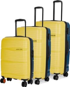 NASHER MILES Nicobar Hard-Sided Dual Tone Luggage Set of 3 ...
