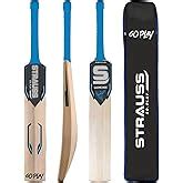 Strauss Underarm Cricket Bat | Kashmir Willow | Cricket Bat with Grip ...