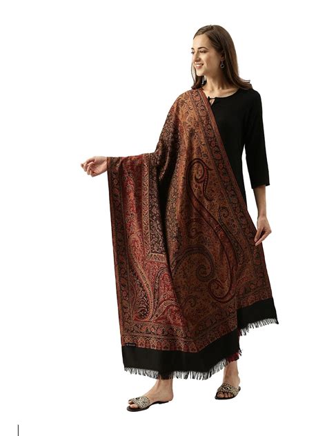 Buy Pashmoda Women Shahnaz Antique Jamawar Shawl (Size: 101 X 203 CM ...