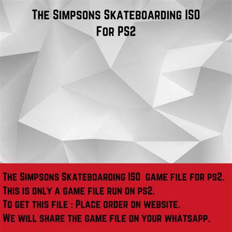 The Simpsons Skateboarding ISO File For Sony Playstation 2