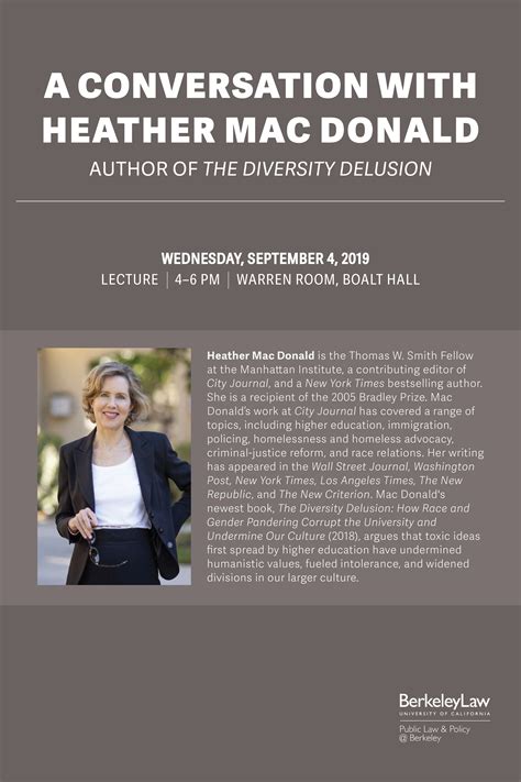 A Conversation with Heather Mac Donald - UC Berkeley Law
