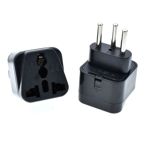Buy 2PC Black/White Universal UK Europe AU USA to Switzerland Grounded ...