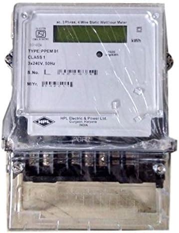 HPL Three Phase LCD Type 10-60A Energy Meter, Wi-Fi, ON-OFF Operation ...