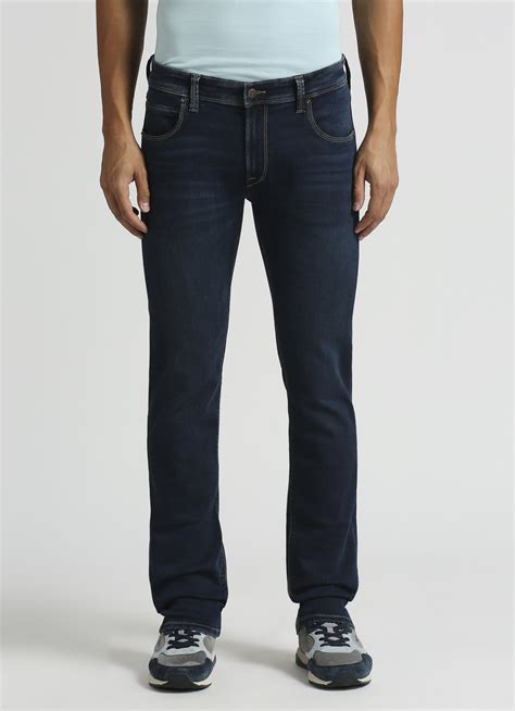 Vapour Dark Blue Mid Rise Slim Fit Jeans | Pepe Jeans India