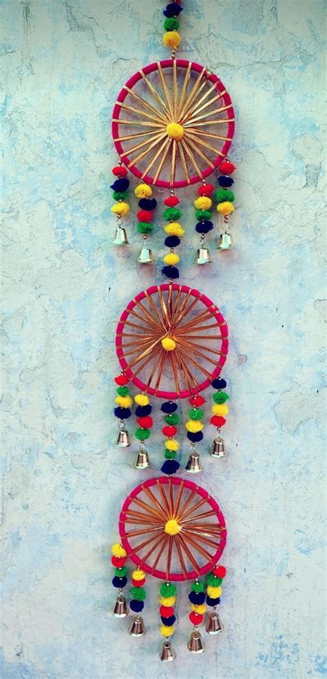 LAMANSH 5 feet Gota Chakri Hangings Wedding Decor Dreamcatcher Wall Ha ...