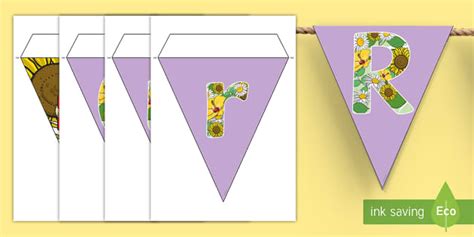 Reading Garden Bunting | Reading Display Resource