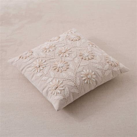 Buy Bohemia Petra Embroidered Filled Cushion - 45x45cm from Home Centre ...