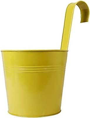 TrustBasket Plain Round Railing Planters/pots - Purple : Amazon.in ...