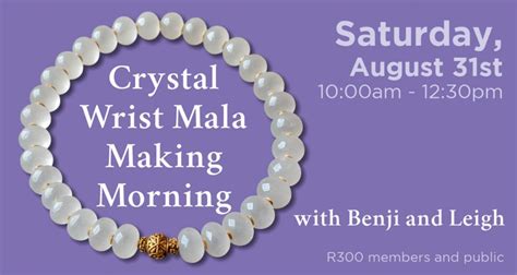 Crystal Wrist Mala Making with Benji and Leigh, Vajrapani Kadampa ...