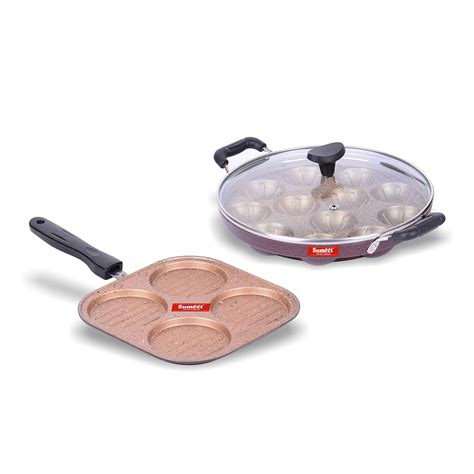 Buy Sumeet Nonstick Granite Finish Edge Combo set (Mini Multi Snack ...