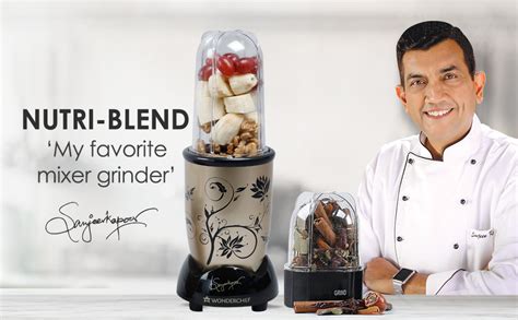 Buy Wonderchef Nutri-blend 500W Mixer Grinder, 22000 RPM Motor ...