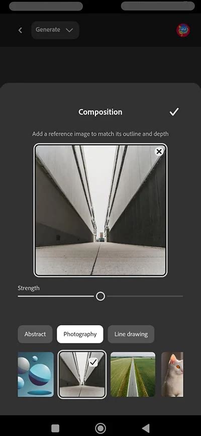 Match image composition with reference image