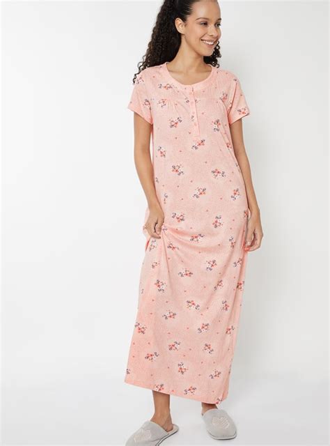 Buy Women Floral Print Maxi Night Gown Online at just Rs. 849.0 ...