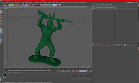 3D Green Plastic Toy Soldier with Rifle and Bayonet model | 3D Molier ...