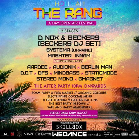 The Rang - A Day Open Air Festival | Holi 2022 | SkillBox