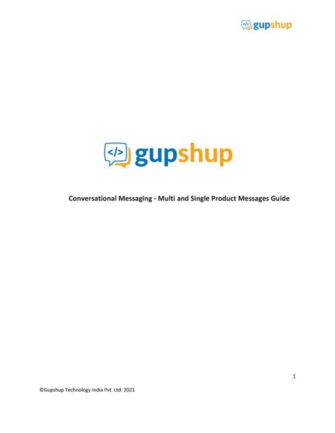 Single & Multi Product Messages Guide API Reference - ####### 1 ...
