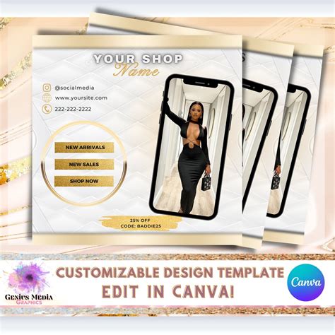 Buy Shop Now Flyer Template, Editable Flyer Design, Social Media Flyer ...