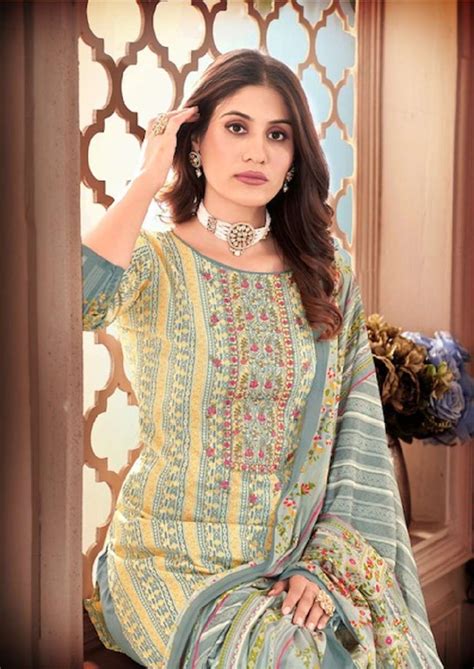Keval Kainaaz Luxury Rich Emboidery Work Vol – 4 – Dress Material ...