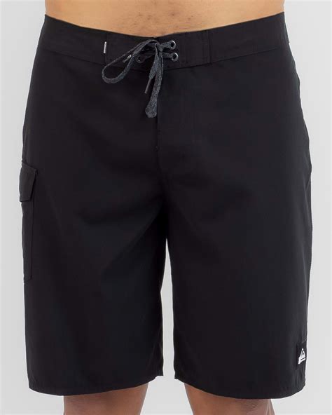 Shop Quiksilver Everyday Solid 20 Board Shorts In Black - Fast Shipping ...