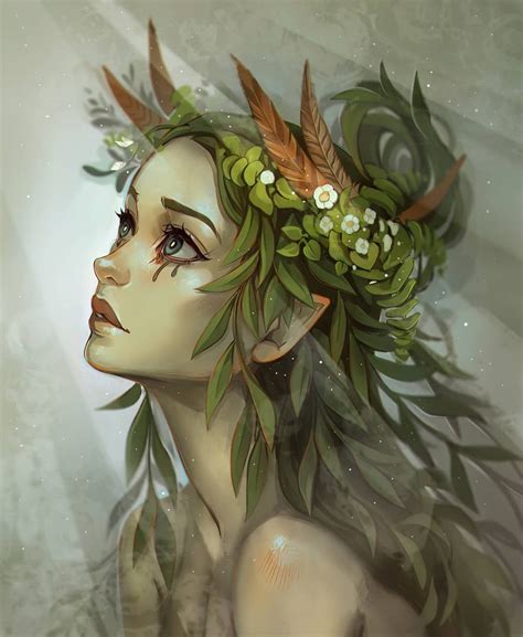 Marta Kost on Instagram: “Willow dryad :) still trying to finish older ...