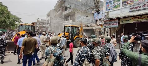 Demolition drive underway in Delhi’s Kalyanpuri, four properties razed ...