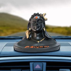 Synlark Adiyogi Shiva Mahadev Murti for Car Dashboard, Pooja, Home and ...