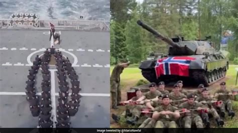 Watch: Norwegian Army, Navy and Air Force perform viral 'Viking row' to ...