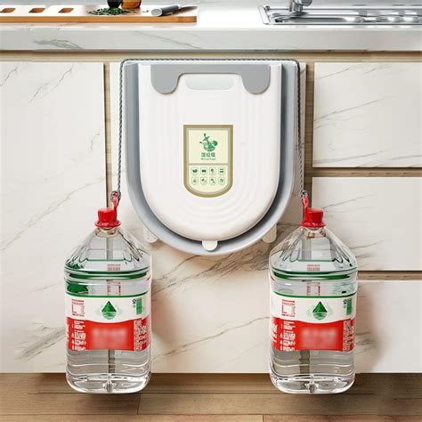 Buy 2Pack Hanging Kitchen Trash Can Compost Bin Portable, 10L+6L Wall ...