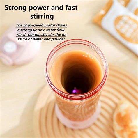 Taza mezcladora automática, taza agitadora portátil con carga, polvo de ...
