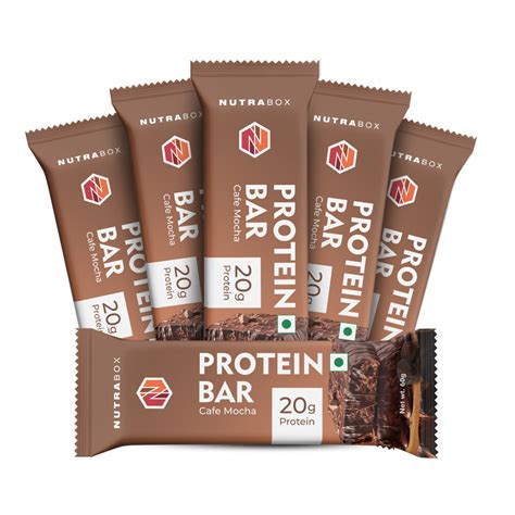 20G Protein Bar Cafe Mocha - Pack of 6 – Nutrabox India